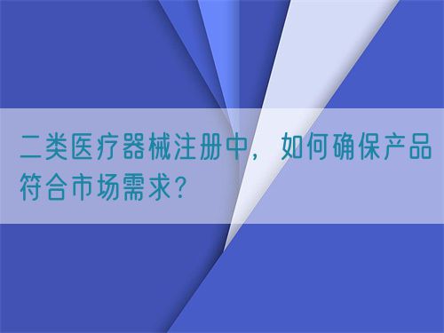 二類醫(yī)療器械注冊(cè)中，如何確保產(chǎn)品符合市場(chǎng)需求？(圖1)