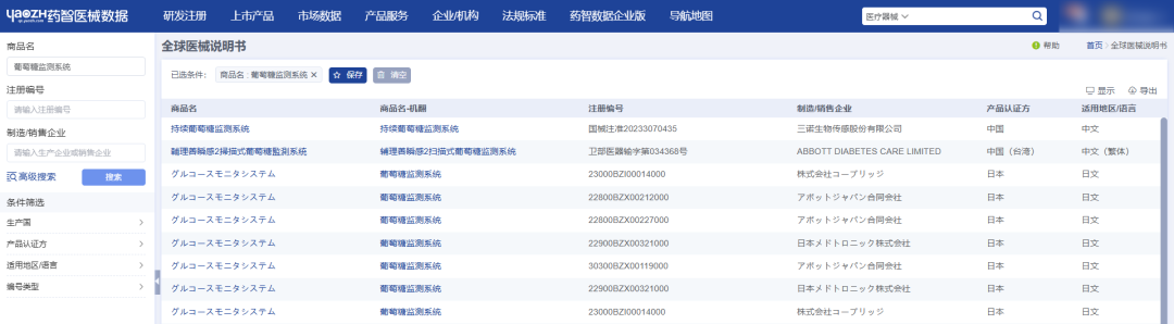 競(jìng)品或同類醫(yī)療器械產(chǎn)品說(shuō)明書哪里找(圖6)