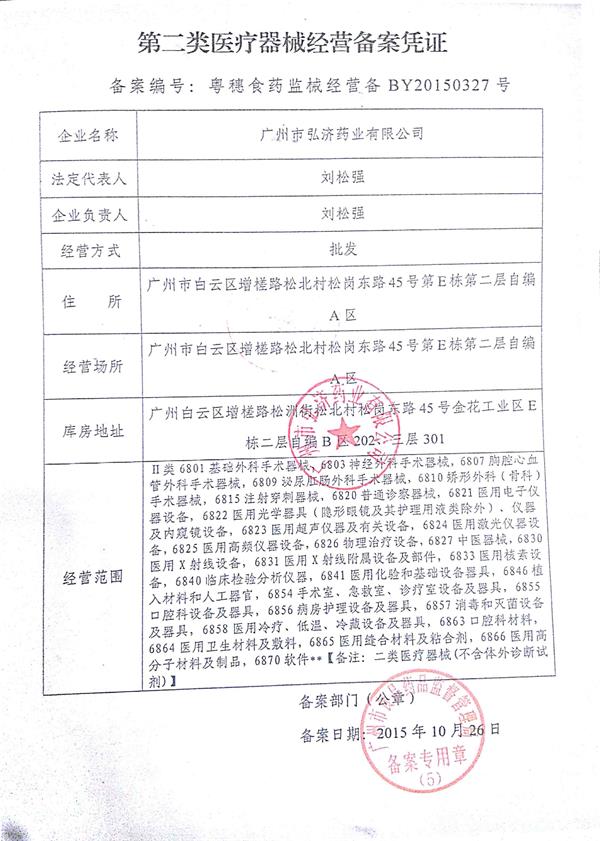 二類醫(yī)療器械經(jīng)營備案憑證申請材料有哪些？(圖2)